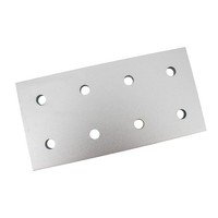Montageplatte 100100-8 FüR Aluminiumprofile Silber