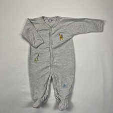 Kissy Kissy Stripe Footie Joyful Jungle 9Months