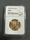 1989 Gold Eagle $25 1/2 Oz NGC MS69