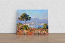 Claude Monet "View of Antibes from the Notre-D" Canvas Print Wall Art Home Decor