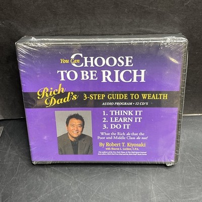 Rich Dad's 3-Step Guide To Wealth - You Can Choose To Be Rich 12-CD New  Sealed