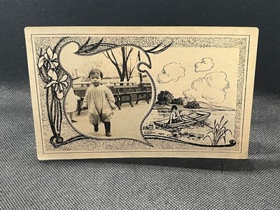 RPPC BABY FANCY PARK ROW BOAT TEMPLET FORREST SHINDLER HARRISBURG, PA 