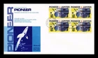 Dr Jim Stamps Fleetwood 1975 Pioneer Jupiter Block First Day Cover