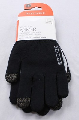 Sealskinz Unisex Adults Waterproof All Weather Ultra Grip Glove CN6 Black Small 