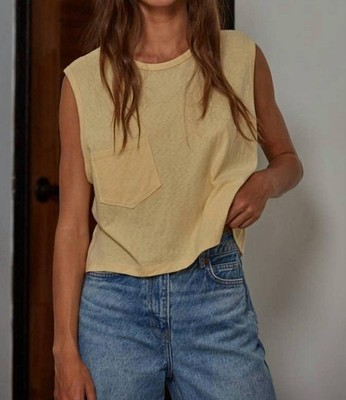 By Together Just A Sec Tank Top Dusty Yellow
