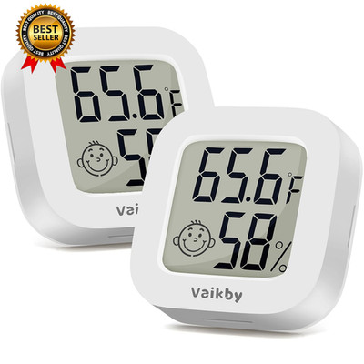 Indoor Thermometer 2Pack, Humidity Gauge Meter Digital Hygrometer Room Thermomet