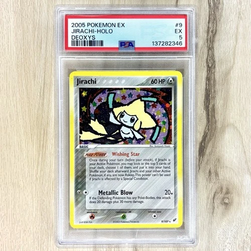 2005 POKEMON EX DEOXYS #9 JIRACHI-HOLO PSA 5