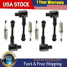 4x Ignition Coil & 4x Spark Plugs for Ford Escape Fusion 2013-2014 1.6L