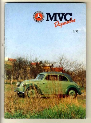 [d3885] 1992/1 MVC Depesche (Mercedes Veteranen Club von Deutschland eV.)/,... (