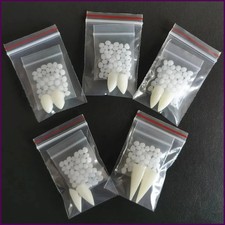 Suit Resin Vampire Teeth Fangs Halloween Props Diy Teeth Plus Glue Teeth