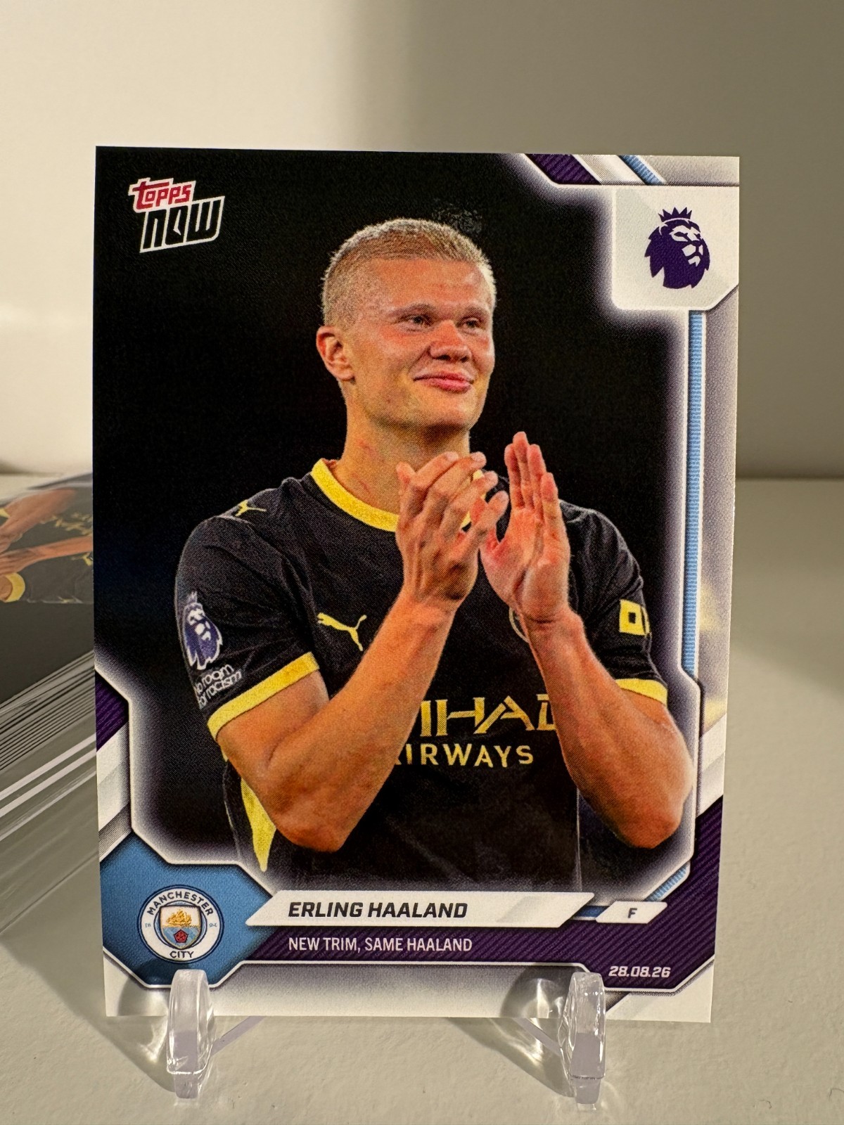 2026 Topps Now Erling Haaland "New Trim, Same Haaland" #010 Man City QUICK SHIP