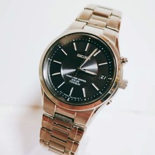 Seiko 7B42 0AN0 Solar Titanium Wristwatch Caliber 7B42 Mens Timepiece