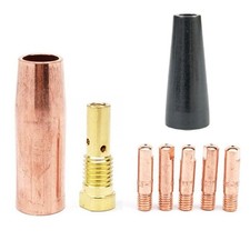 Copper Conductive Nozzle Tips For CHICAGO ELECTRIC 170 MIG Flux Cored Welder Set