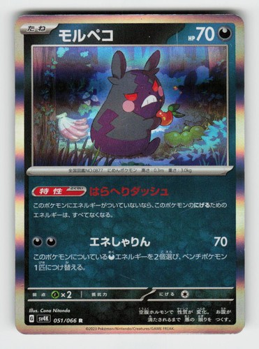 Morpeko 051/066 Rare Ancient Roar Pokemon Japanese Holo Near Mint