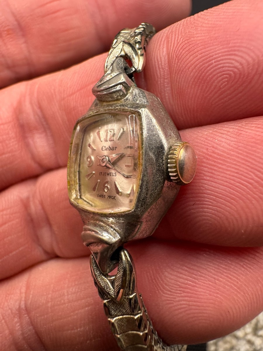 Vintage Clebar 17 Jewels Swiss Made Women\'s 10k RGP Bezel Art Deco Watch $_57.JPG?set_id=880000500F main image 4