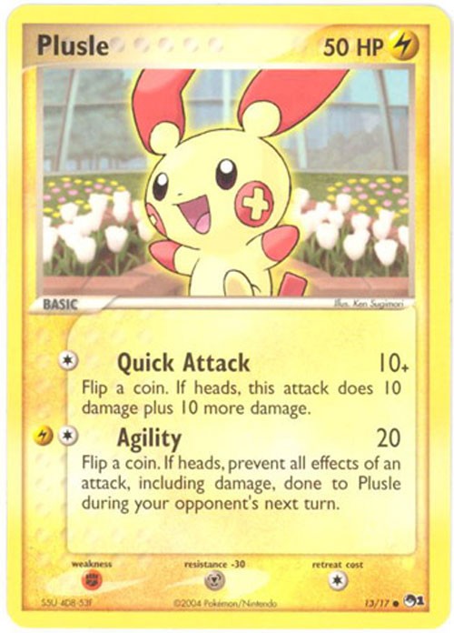 Pokemon Card - POP #1 Promo 13/17 - PLUSLE - NM/Mint