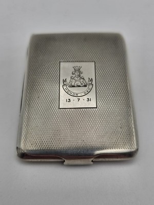 1905 Mappin & Webb Sterling Silver Vesta Case Mercers Company Livery Crest 31g