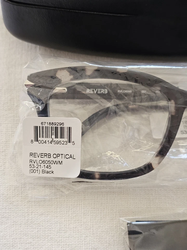 Reverb Womens RVLO6050 Prescription-Ready glasses w/Case Black Tortoise NWT $114 - Image 2 of 4
