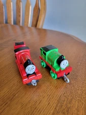 2013 James And Car And 2020  Percy Train Engine Gullane Mattel Metal Diecast