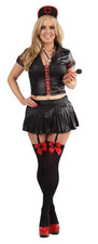 Adult Naughty Nurse Costume Ladies Fancy Dress Hen Party Gothic Sexy SIZE 8-20