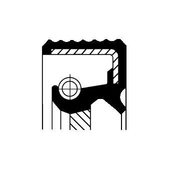 Manual Transmission Shaft Seal Fits Ford C-Max Courier Escort CORTECO 82036891