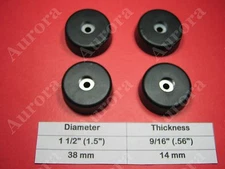 4 Rubber Feet (1.5" x 0.56") Amps, Speakers, Cases, Cabinets, Pro Gear, Guitar