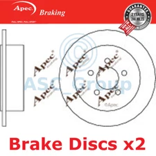 2x Apec Braking 316mm Solid EO Quality Replacement Brake Discs (Pair) DSK2641