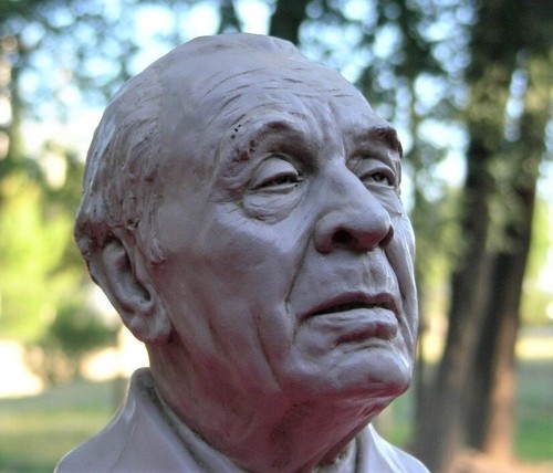 2 BUST BORGES + CORTAZAR 8" Figures SCULPTURES WRITERS BOOK LITERATURE ARGENTINA - Picture 10 of 24