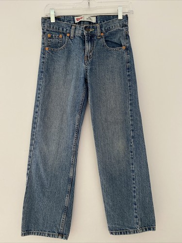 Vtg Levis 550 Relaxed Fit Jeans Boys Size 10 Reg 25x25 W 63.5 Med Wash - Picture 7 of 10