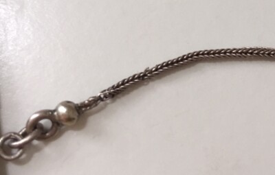 Ancienne Chaîne De Gousset Ou Boutonnière En Argent - Occasion - Sans Marque