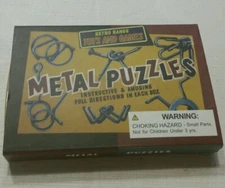 RETRO RANGE TOYS AND GAMES 6 METAL PUZZLES BRAIN TEASERS