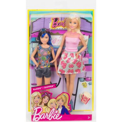 Mattel Barbie Schwestern 2er-Pack Barbie + Skipper