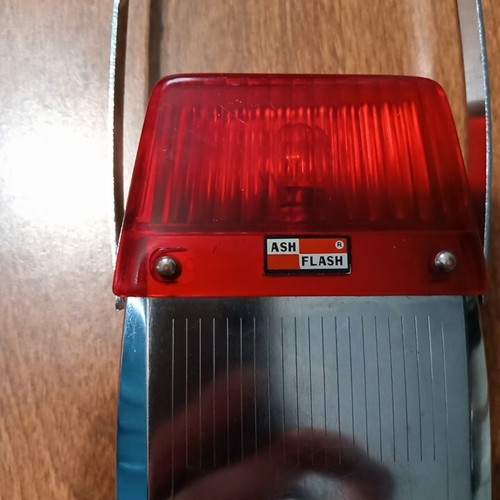 Vintage Chrome Ash Flash Pocket Lamp / Lantern / Signal Emergency Red - Tested - Picture 3 of 6