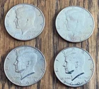 1990 P&D AND 1991 P&D  JOHN F. KENNEDY HALF DOLLARS - 4 DIFFERENT - NICE DETAIL