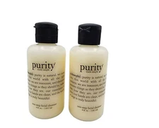 Philosophy Purity Made Simple One Step Facial Cleanser 4 fl oz Sealed Lot x2 