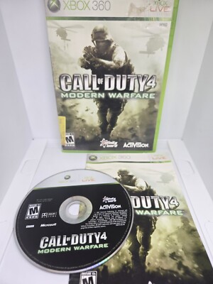 Call of Duty 4: Modern Warfare (Microsoft Xbox 360, 2007) CIB Tested Working