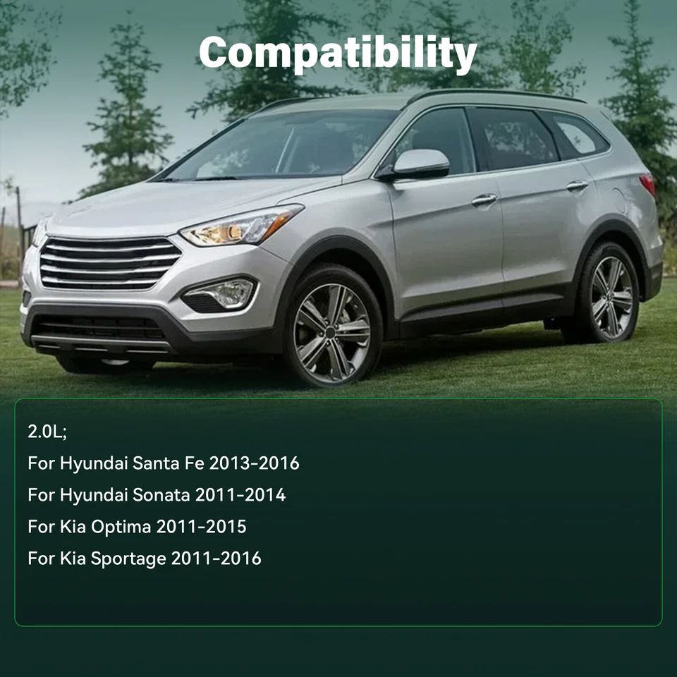 Turbo para Hyundai Sonata 2010-2013 2,0 L Theta II 2013-2016 Santa Fe Sport 2,0T Foto 4 de 4