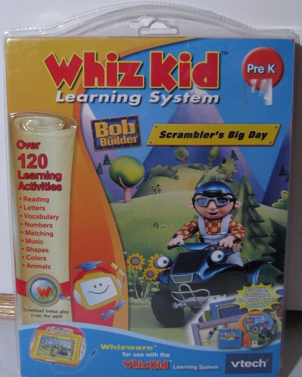 NEW Bob the Builder Scrambler's Big Day Pre K Whizware Whiz Kid Learning  VTech