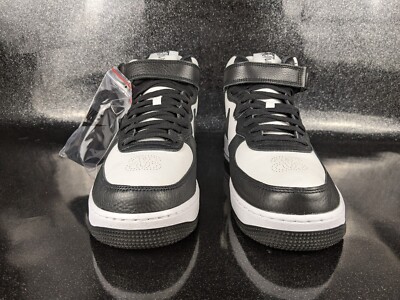 Stussy x Nike Air Force 1 Mid Black White Men\'s Size 10.5 NIB s-l400.jpg main image 4