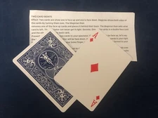 Two Card Monte Packet Trick, Bicycle Blue Back W/Instructions New