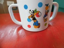 Disney Mickey Mouse  friends child toddler 2 handle plastic cup mug
