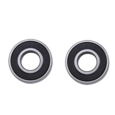 Pack of 2 6001-2RS Premium Rubber Sealed Ball Bearing, 12x28x8, 6001rs
