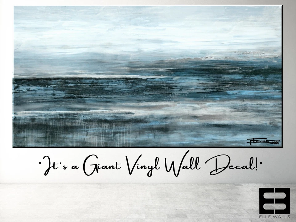 Mural de parede de lona grande abstrato papel de parede peel & stick lona decalque de vinil - Imagem 3 de 4