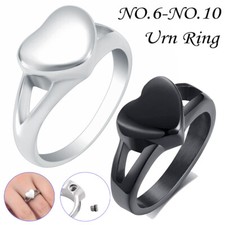 Heart Cremation Jewelry Heart Urn Rings - Memorial Ashes Keepsake Cremation Ring