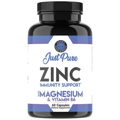  Zinc plus Magnesium & Vitamin B6 Caps, Mejor sistema inmune, mas salud general
