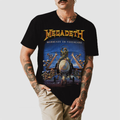 Megadeth Warheads on Foreheads T-shirt, Graphic T-shirt, Size S to 5XL