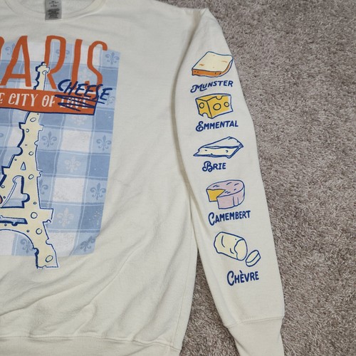 Disney Parks Remy Ratatouille Paris Cheese Pullover Sweater Men's Large - Picture 7 of 13