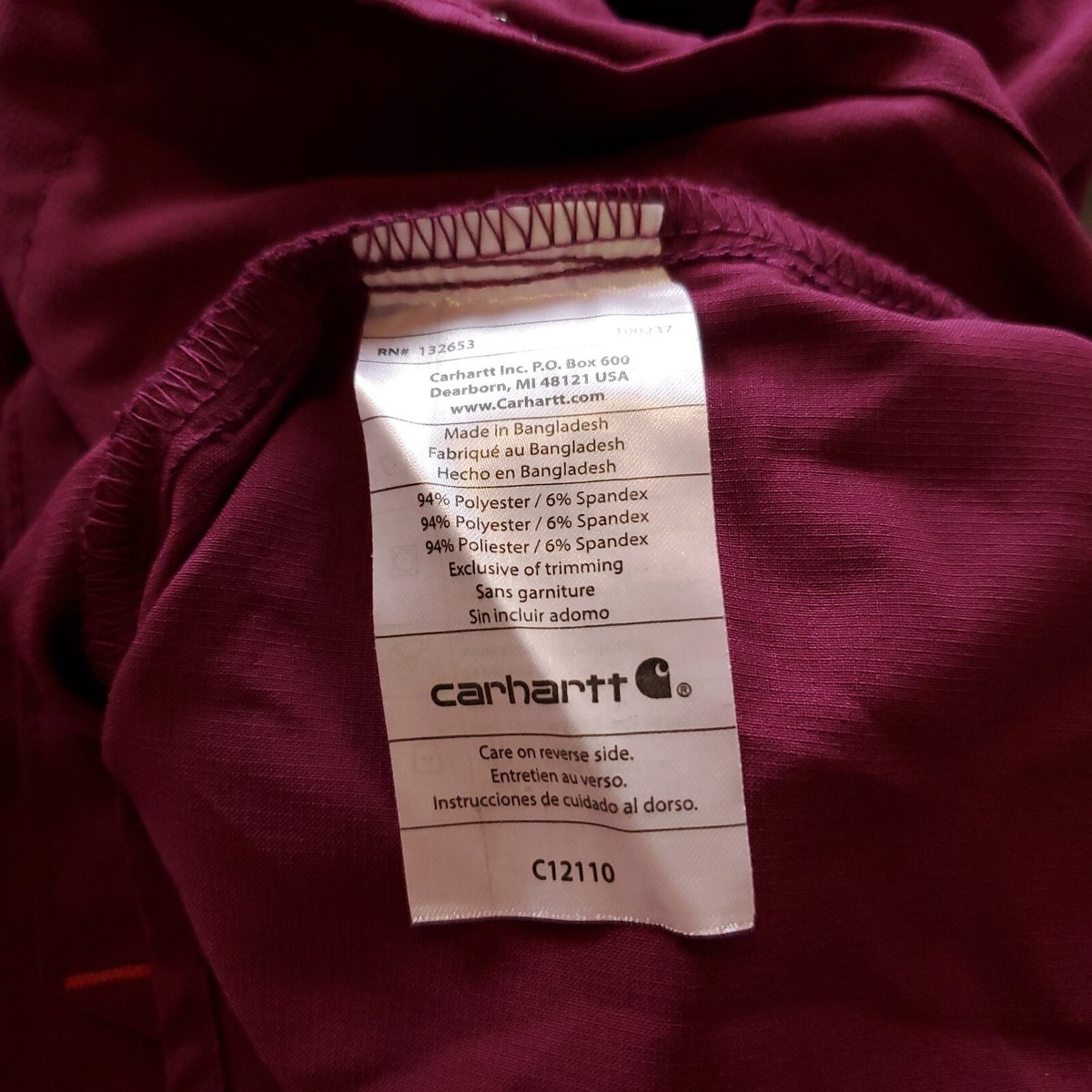 mi Carhartt Force Flex Vneck Media Scrub Top Size Small | eBay