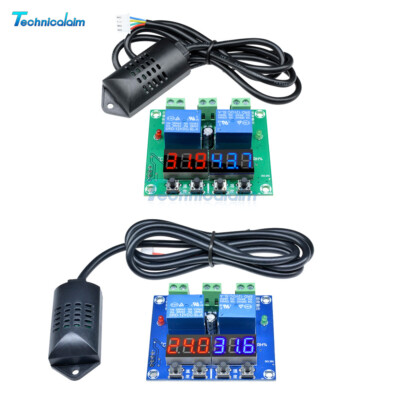 DC 12V XH-M452 LED Digitalanzeige Thermostat Temperatur Feuchtigkeits Regler NEU