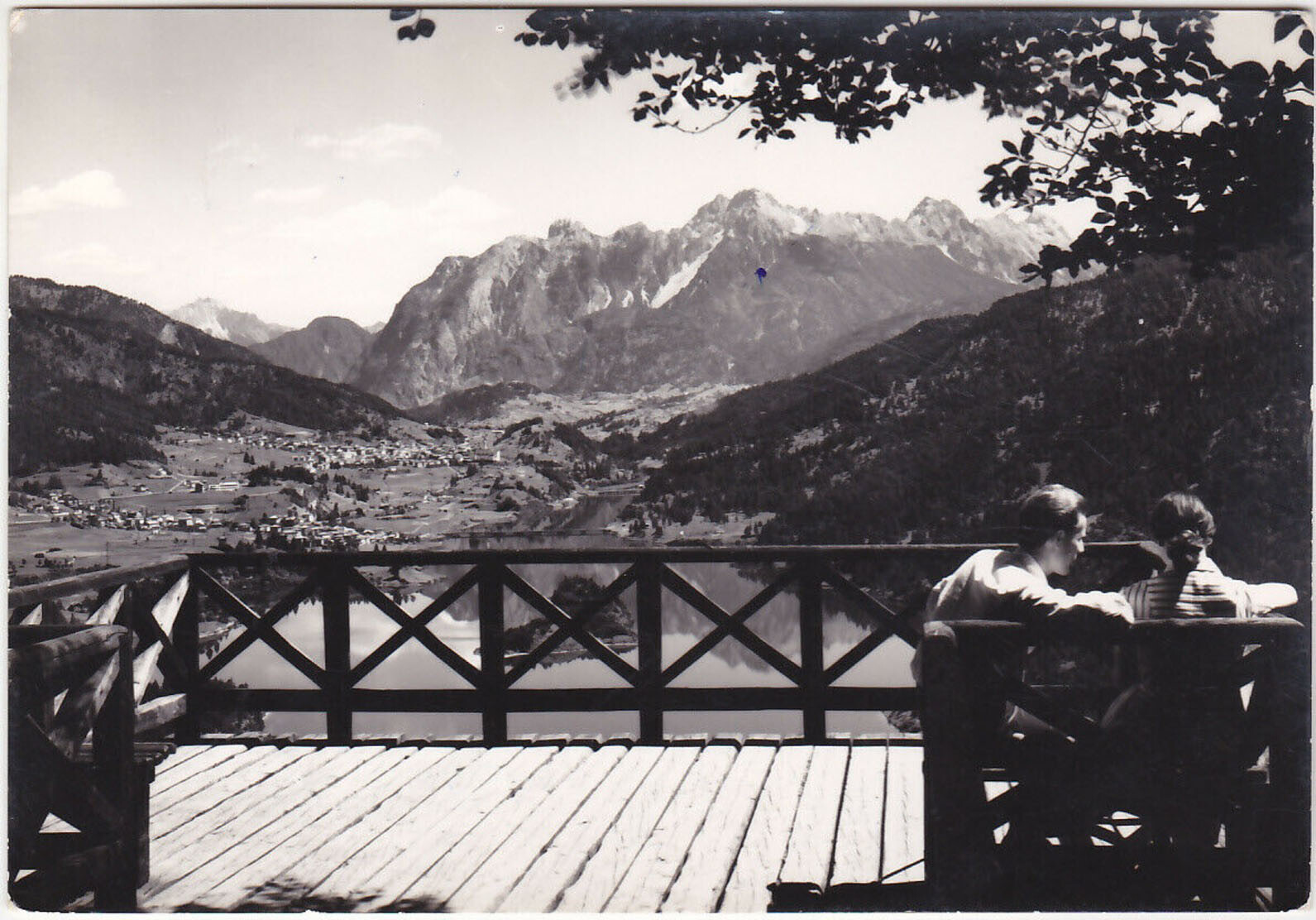 PELOS DI CADORE - BELLUNO - BACINO IDROELETTRICO - VIAGG. 1958 -33079-